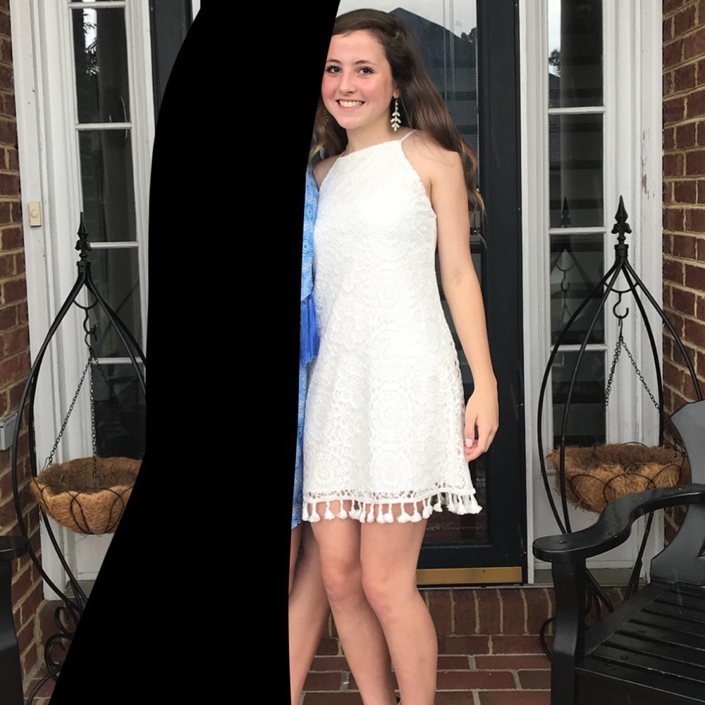 Macy’s white lace dress